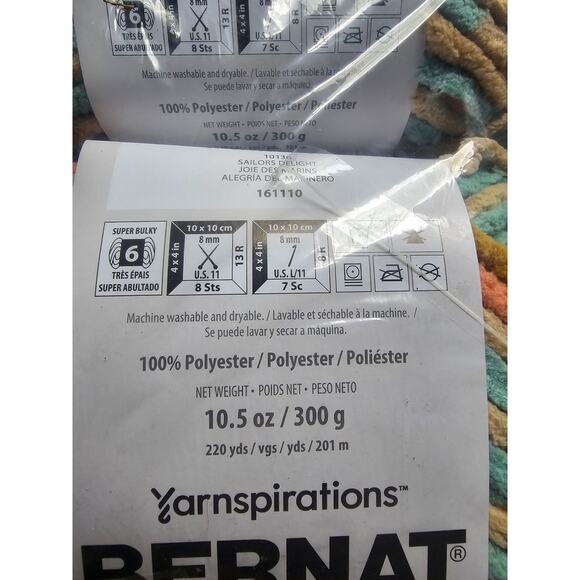 4 BERNAT BLANKET SAILORS DELIGHT - Picture 3 of 4